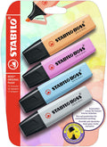Stabilo Boss Highlighter Pastel-Pack Of 4 Blister