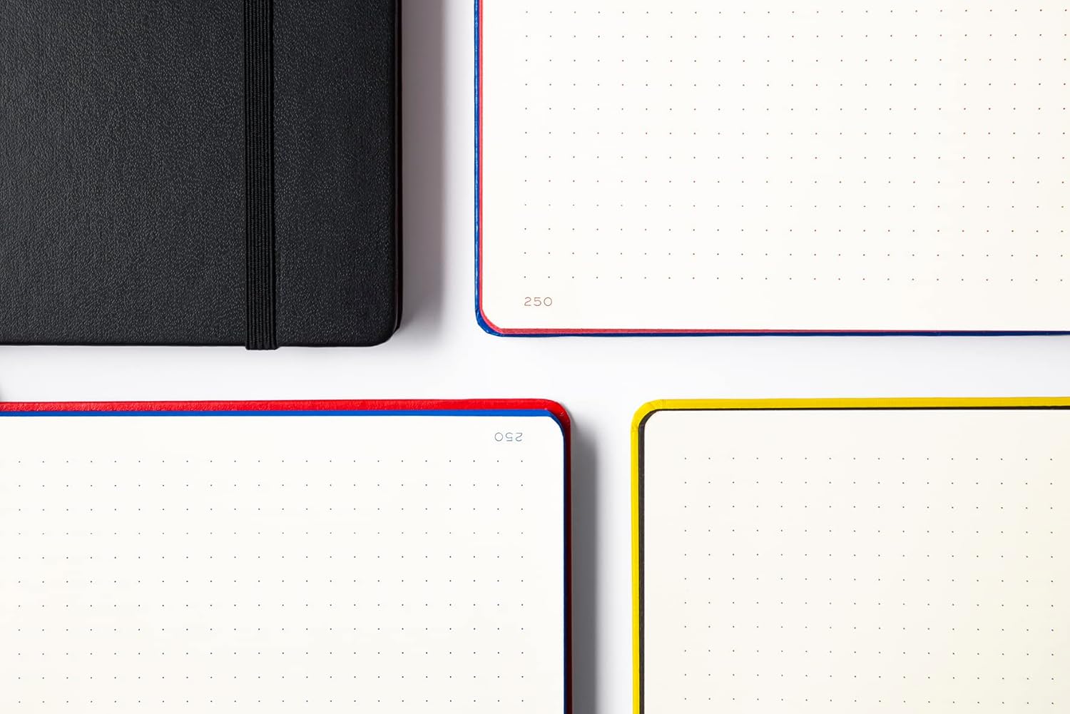 LEUCHTTURM1917 DOTTED NOTEBOOK-BAUHAUS ED A5(251) - BLACK