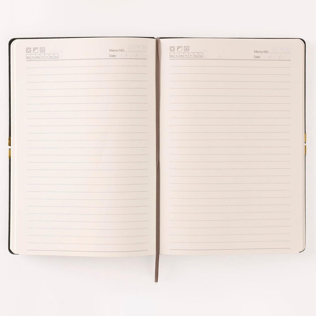 ISHRA A5 Size Ruled Notebook | Ideal Note Book Journal Diary for Work Office Writing Journaling Note Taking Travel | Brown Soft Cover| 172 Pages | 80gsm | Fountain Pen Friendly Paper