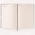 ISHRA A5 Size Ruled Notebook | Ideal Note Book Journal Diary for Work Office Writing Journaling Note Taking Travel | Brown Soft Cover| 172 Pages | 80gsm | Fountain Pen Friendly Paper