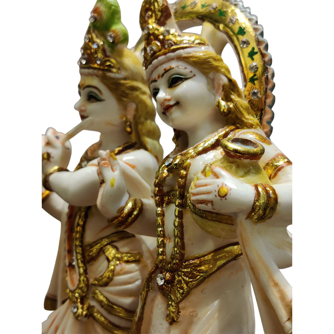 Radha Krishna Divine Marble Idol