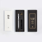 Ystudio Classic Revolve Portable Ballpoint Pen Brass (White finish)