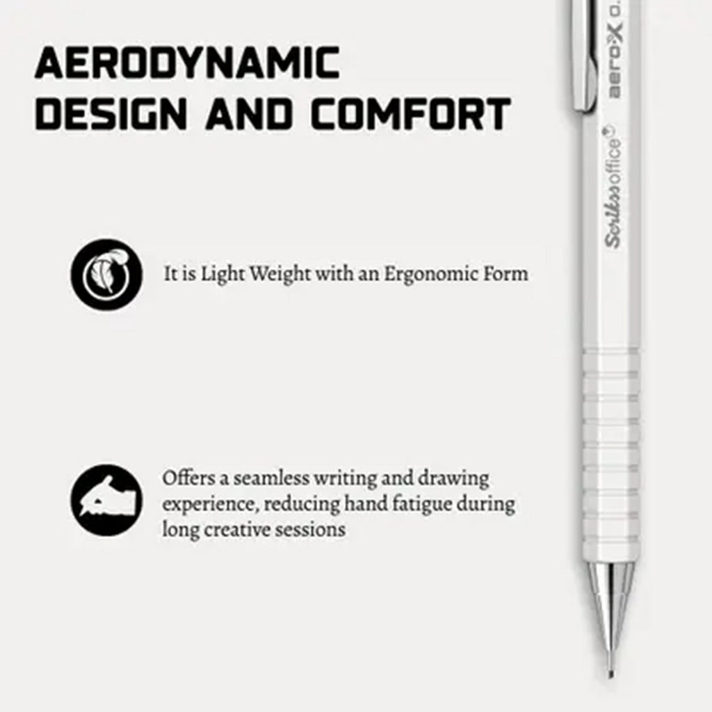 Scrikss Aero-X 0.7mm Mechanical Pencil - White