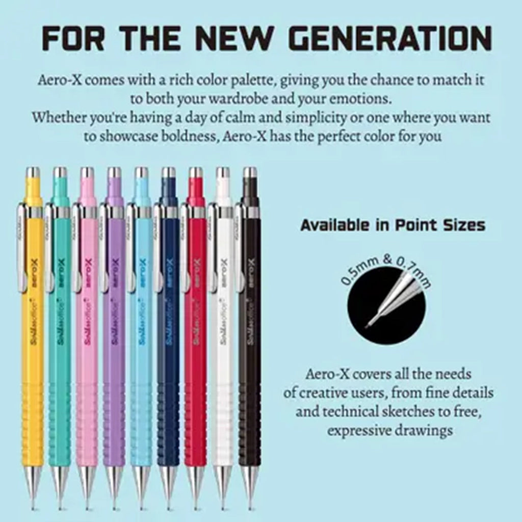 Scrikss Aero-X 0.7mm Mechanical Pencil - Light Blue