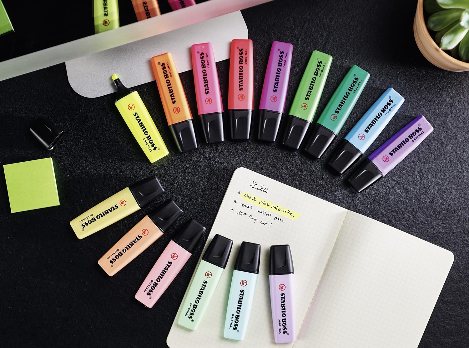 Stabilo Boss Highlighter Pastel-Pack Of 4 Blister