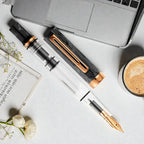 TWSBI ECO Black Marble with Bronze Fountain Pen