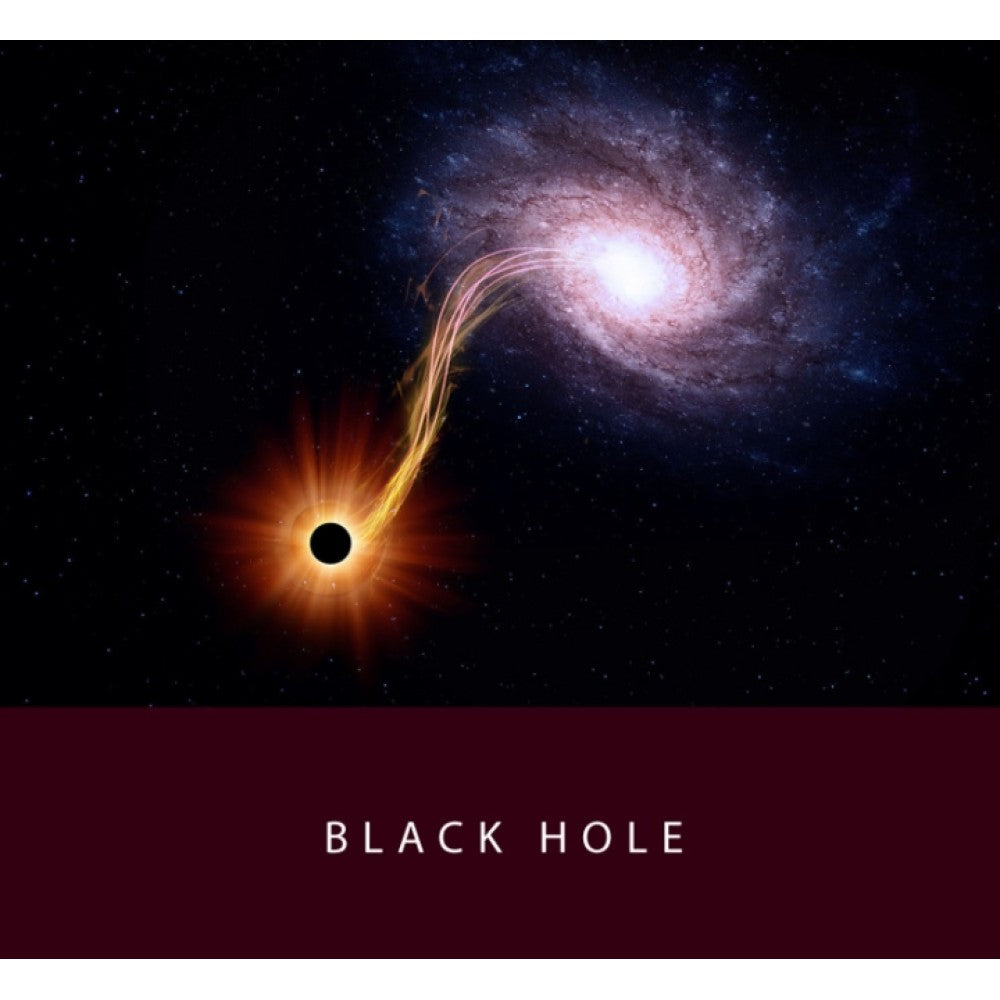 Colorverse | Astrophysics Series | Season 2 | Fountain Pen Ink | Black Hole | Black | 65ml and 15ml | 2 Bottle Set - penpencilink