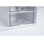 Sysmax | Book Rack With 2 Drawers | 2 Bookshelf | Organiser | White