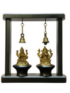 Lakshmi & Ganesha Blessings Decor with Hanging Bells
