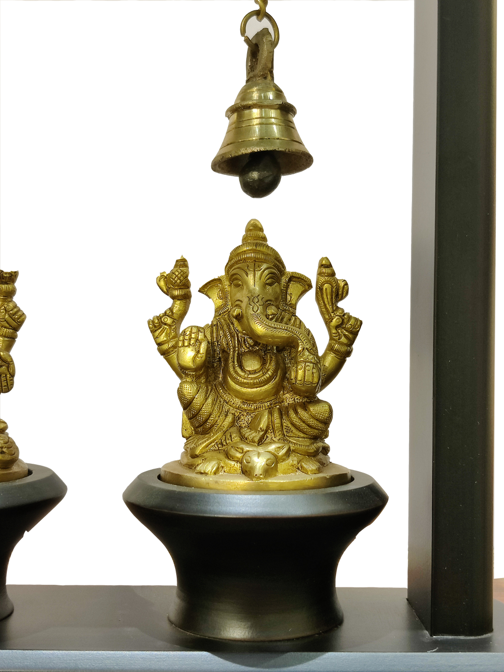 Lakshmi & Ganesha Blessings Decor with Hanging Bells