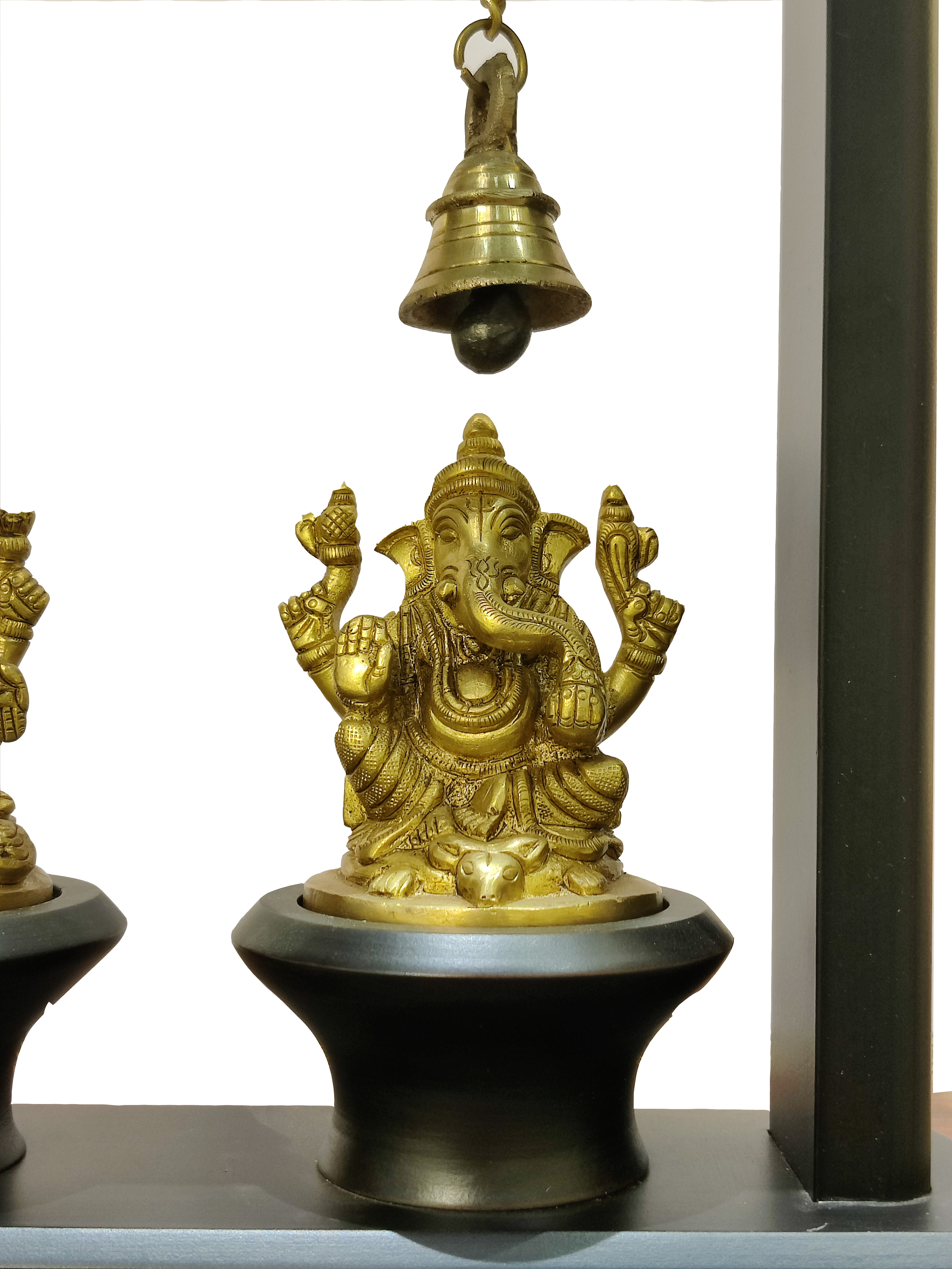 Lakshmi & Ganesha Blessings Decor with Hanging Bells