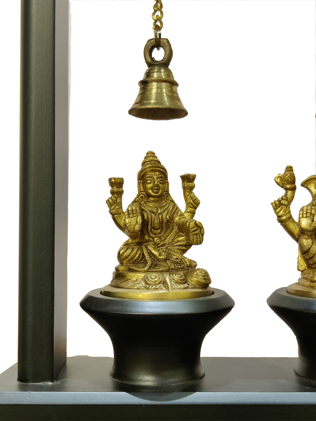 Lakshmi & Ganesha Blessings Decor with Hanging Bells
