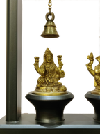 Lakshmi & Ganesha Blessings Decor with Hanging Bells