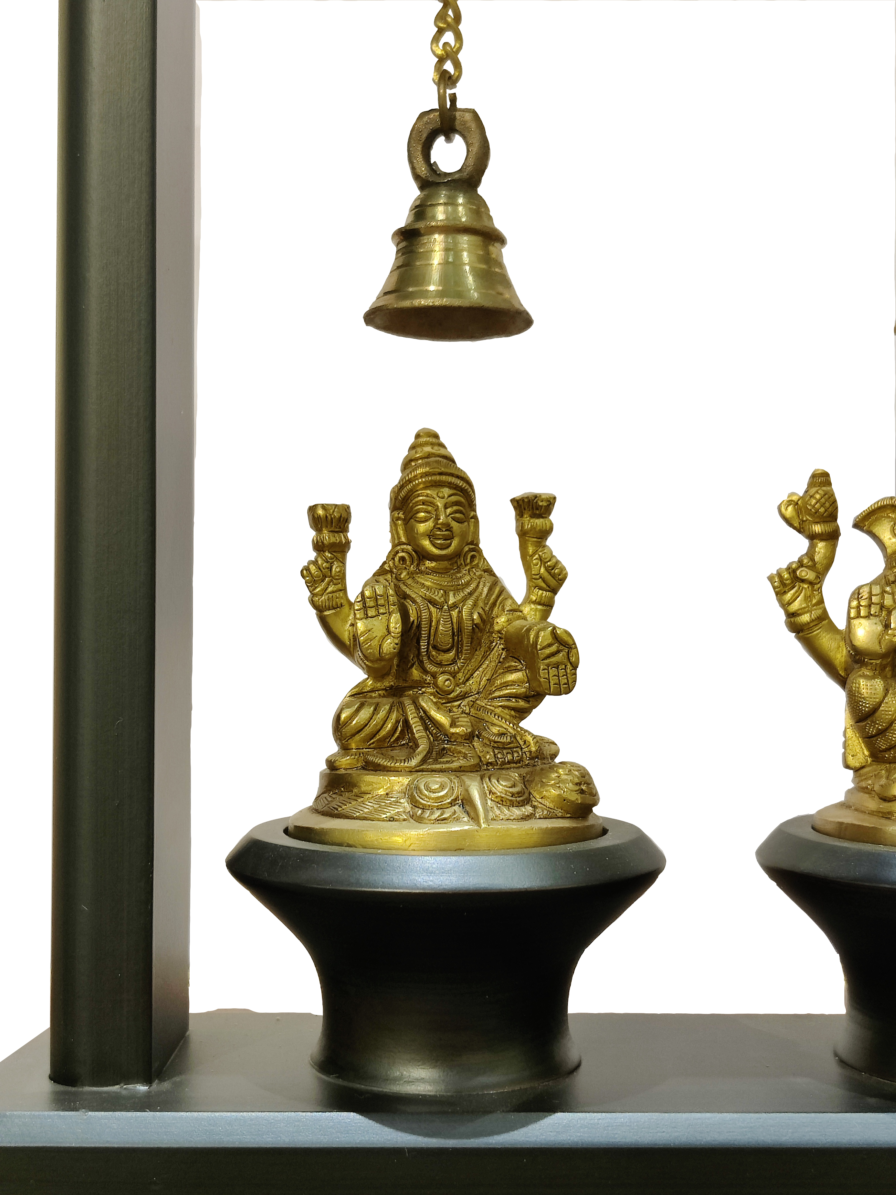 Lakshmi & Ganesha Blessings Decor with Hanging Bells