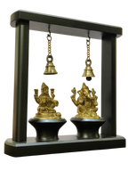 Lakshmi & Ganesha Blessings Decor with Hanging Bells