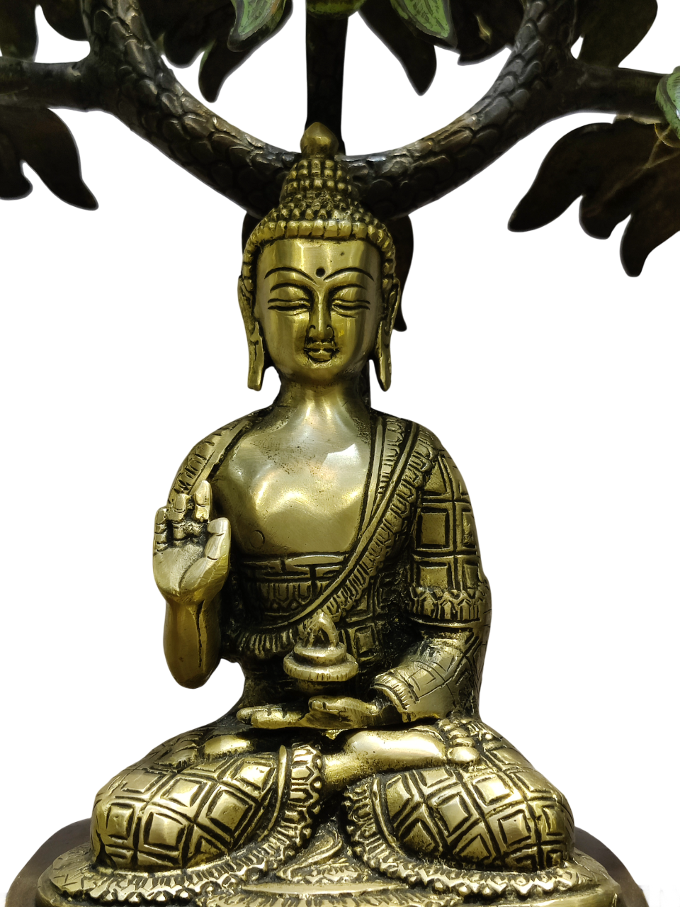 Divine Buddha Under Bodhi Tree Statue