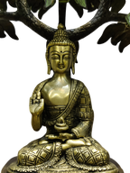 Divine Buddha Under Bodhi Tree Statue