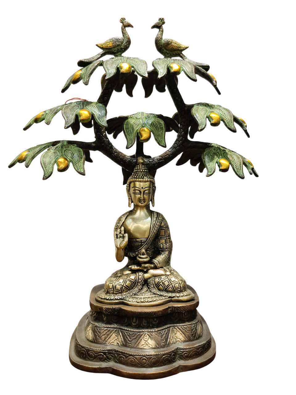 Divine Buddha Under Bodhi Tree Statue