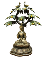 Divine Buddha Under Bodhi Tree Statue