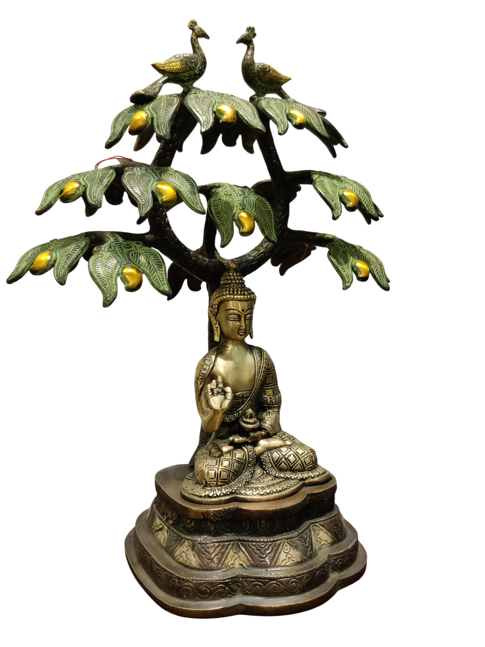 Divine Buddha Under Bodhi Tree Statue