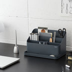 Litem | Desk Orgnaizer with Adjustable Compartments | White | Desktop Holder