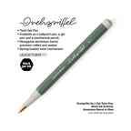 LEUCHTTURM1917 Gel Pen with Document Proof Black Ink | Drehgriffel No. 1 | Olive Green| Twist Mechanism