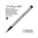 LEUCHTTURM1917 0.7mm Mechanical Clutch Pencil | Graphite HB Lead | Drehgriffel No. 2 | Light Grey | Twist Mechanism