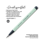 LEUCHTTURM1917 0.7mm Mechanical Clutch Pencil | Graphite HB Lead | Drehgriffel No. 2 | Mint Green | Twist Mechanism
