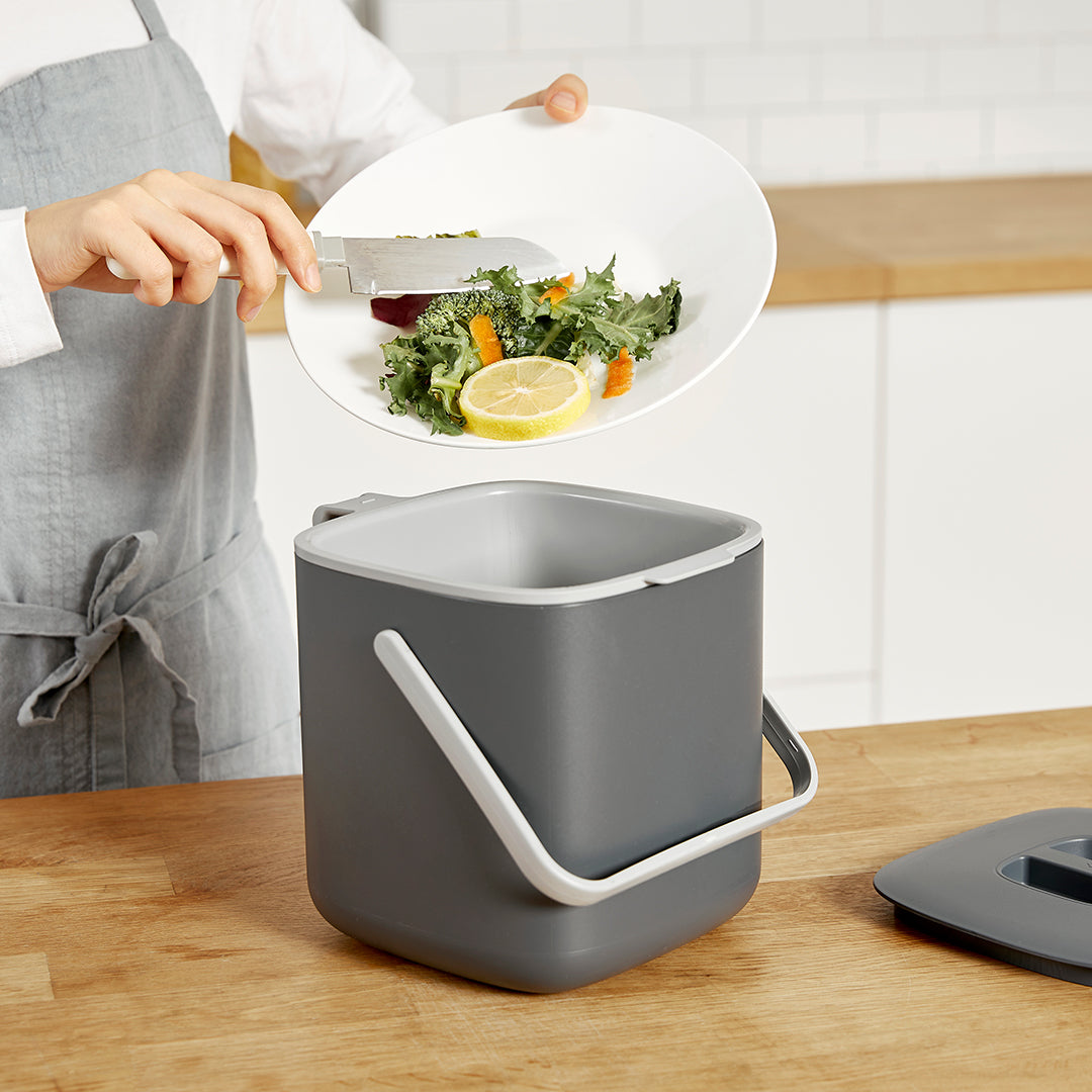 Litem | Multi Utility Waste Bin | Dark Grey | For Office Home & Kitchen