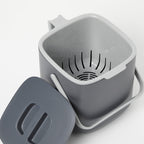 Litem | Multi Utility Waste Bin | Dark Grey | For Office Home & Kitchen
