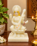Goddess Saraswati Fiber Statue with Veena – Elegant Idol for Pooja & Décor