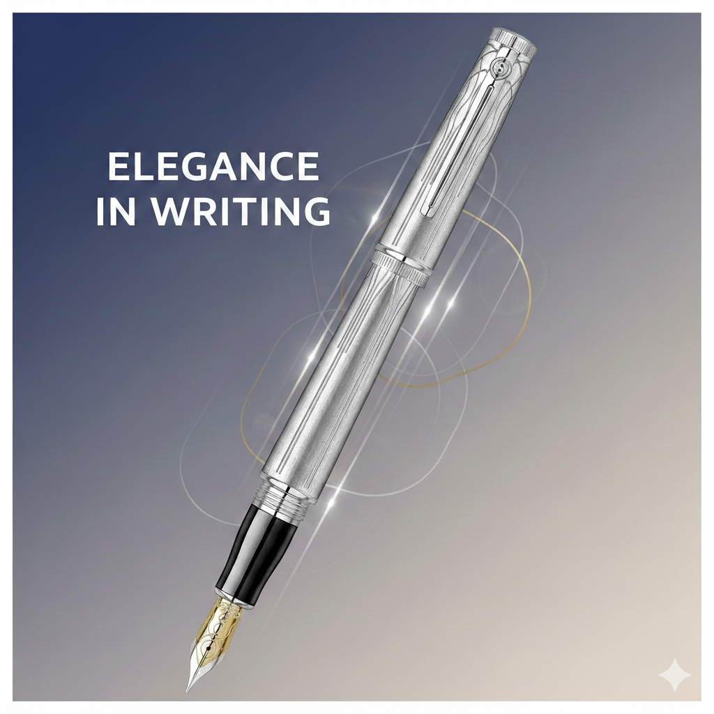 Scrikss Heritage Fountain Pen Platinum - 50th Year Anniversary Edition