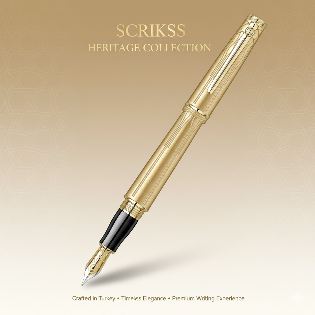 Scrikss Heritage Fountain Pen – Gold 50th Year Anniversary Edition