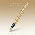 Scrikss Heritage Fountain Pen – Gold 50th Year Anniversary Edition