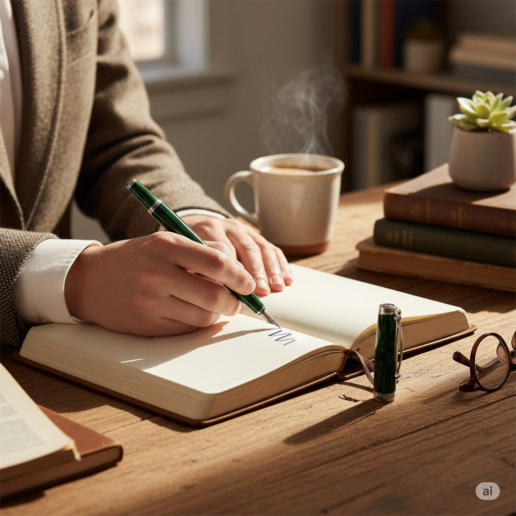 Cleo Skribent | Fountain Pen | Ebonite | Green