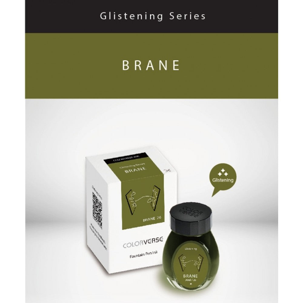 Colorverse | Glistening Series | Multiverse Brane | Fountain Pen Ink | Green Ink | 30ml - penpencilink