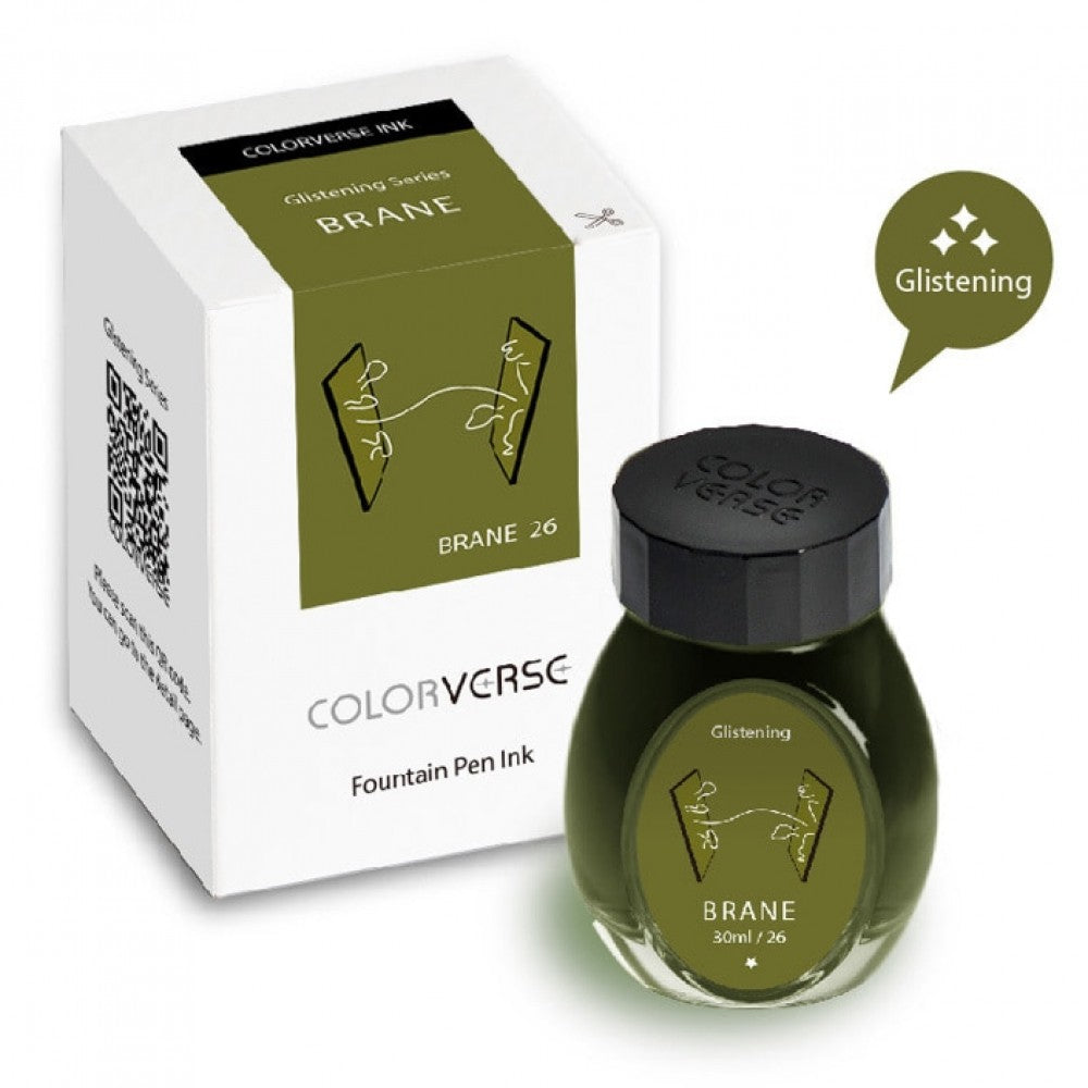 Colorverse | Glistening Series | Multiverse Brane | Fountain Pen Ink | Green Ink | 30ml - penpencilink