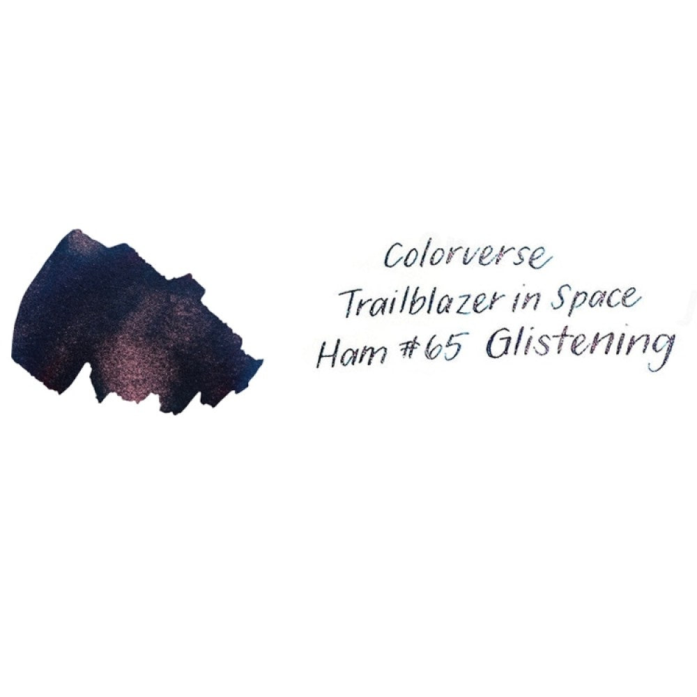 Colorverse | Glistening Series | Traiblazer In Space | Ham65 | Fountain Pen Ink | Dark Blue Ink | 30ml - penpencilink