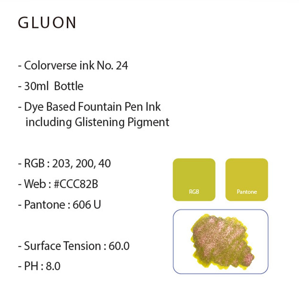 Colorverse | Glistening Series | Ink Bottles | Gluon | 30ml - penpencilink