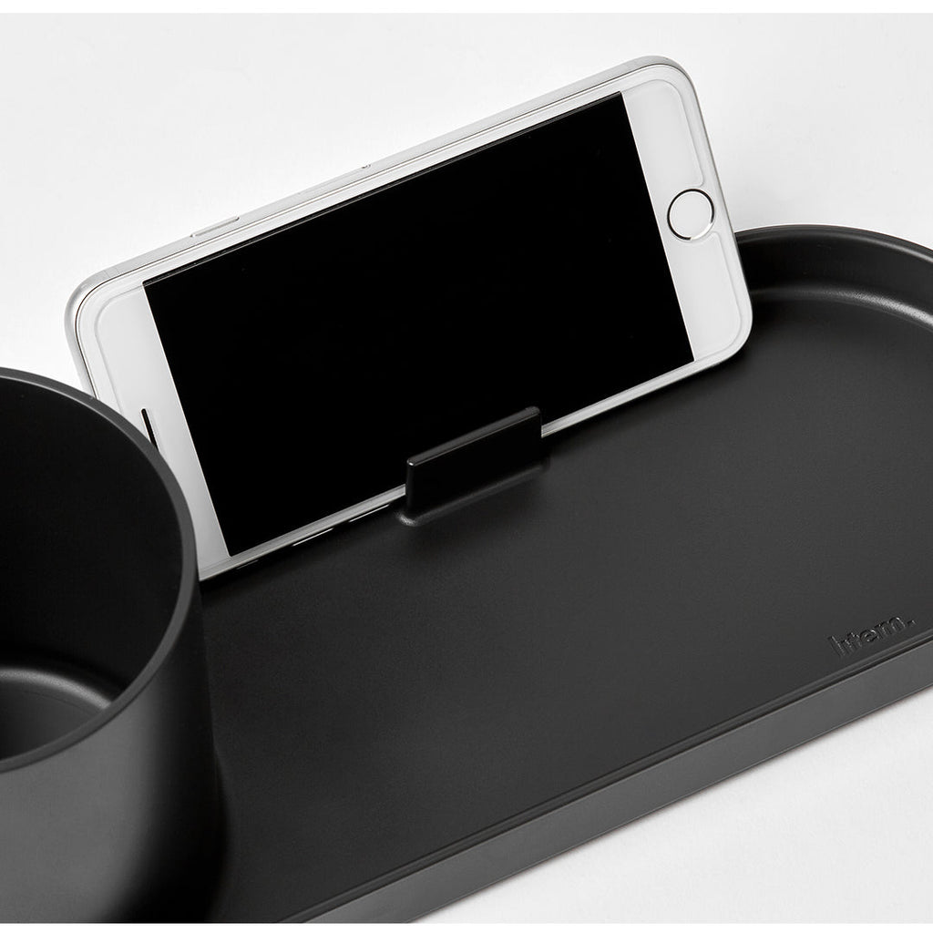 Litem | Pen Stand with Tray | Organizer | Ivory | Holder Tray