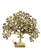 Golden Tree of Life Brass Showpiece – Table Décor Statue