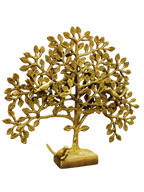 Golden Tree of Life Brass Showpiece – Table Décor Statue