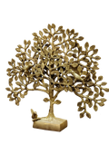 Golden Tree of Life Brass Showpiece – Table Décor Statue
