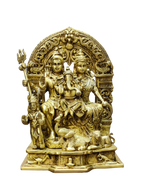 Shiva Parivar Brass Idol – Divine Family Blessings