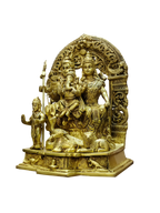 Shiva Parivar Brass Idol – Divine Family Blessings