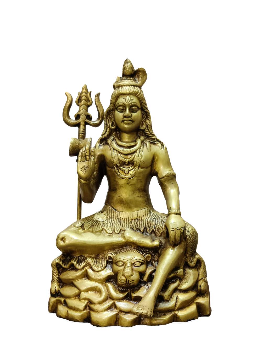 Lord Shiva Seated Statue with Trishul