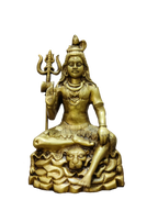 Lord Shiva Seated Statue with Trishul