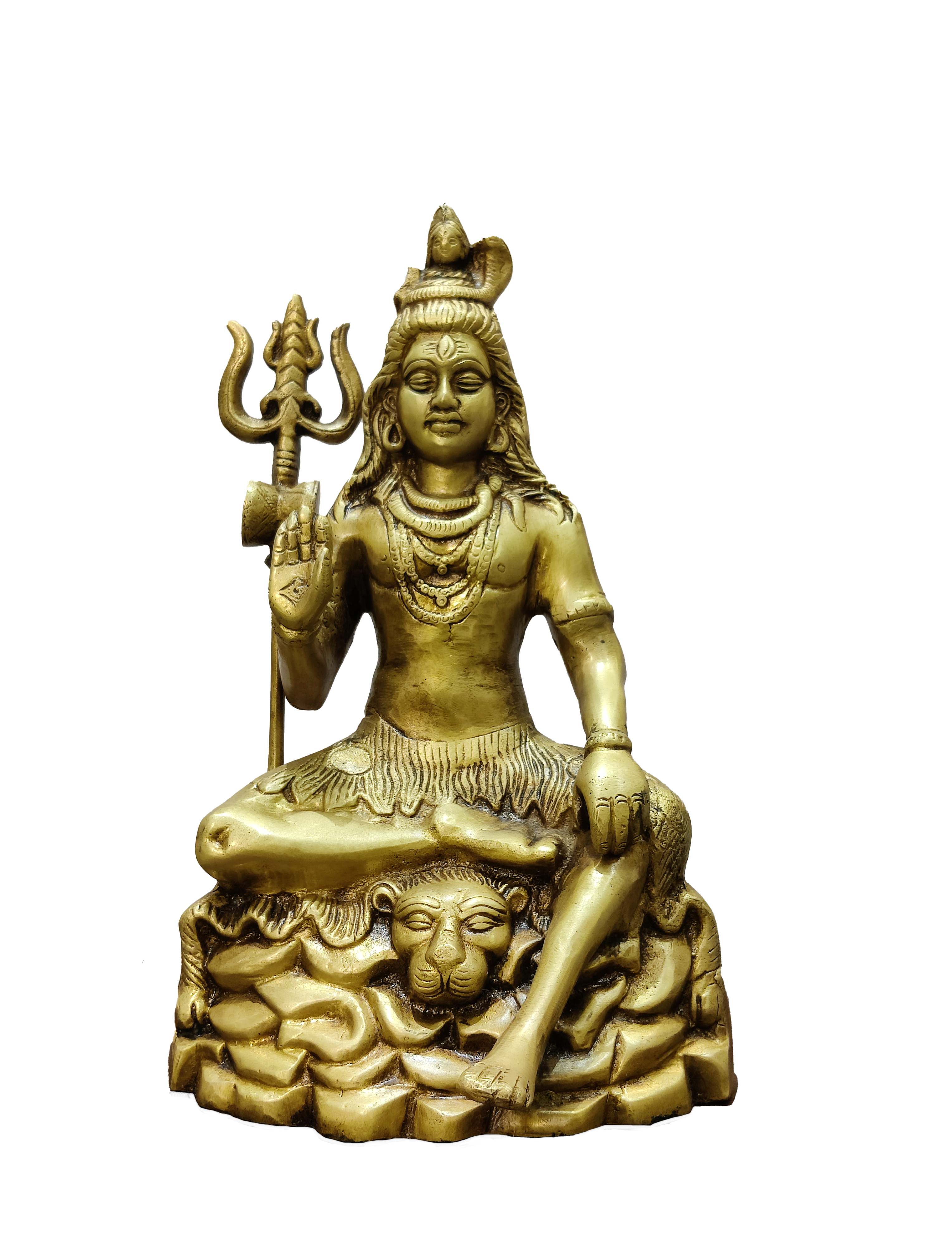 Lord Shiva Seated Statue with Trishul
