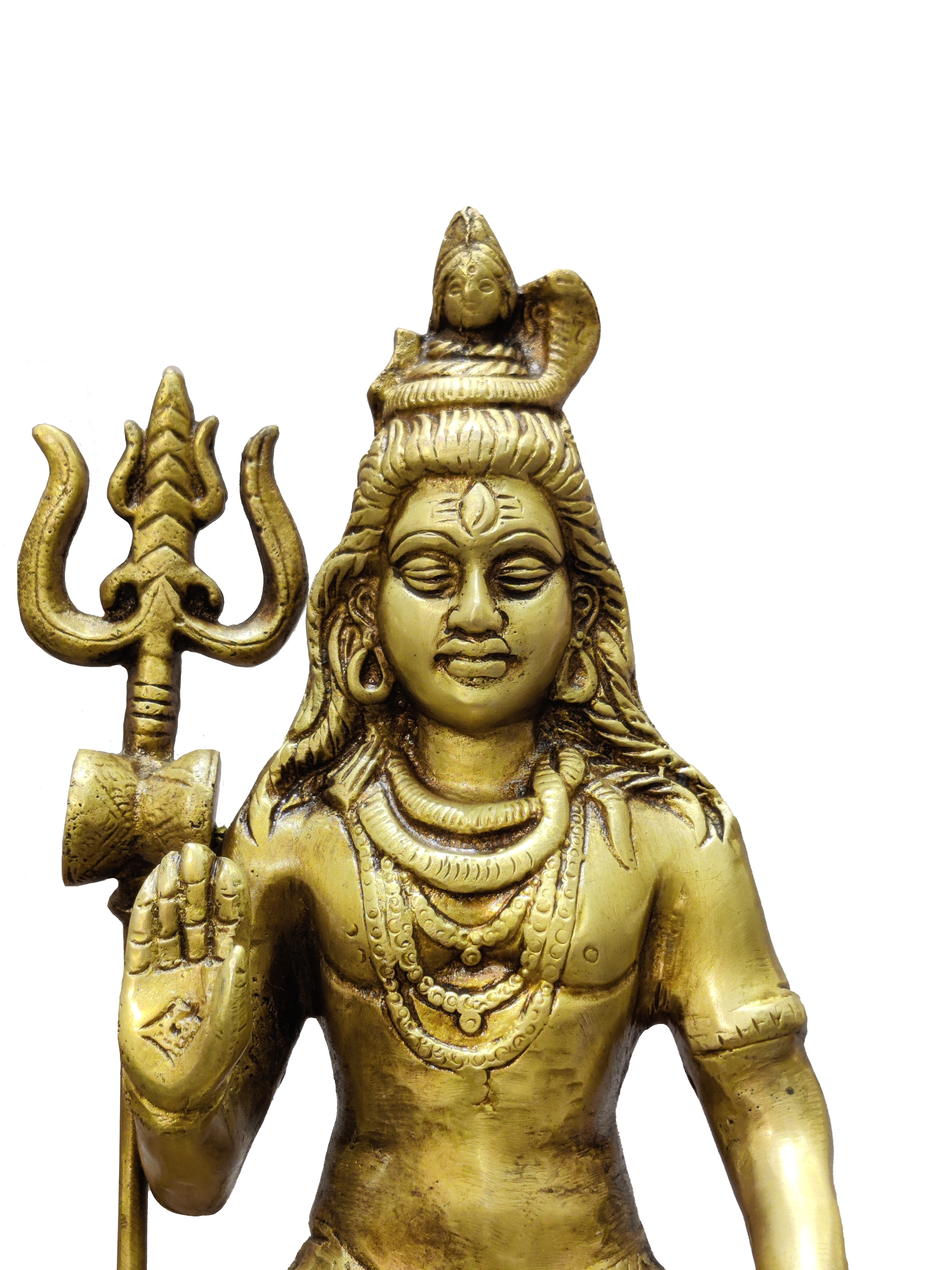 Lord Shiva Seated Statue with Trishul