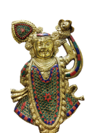 Shreenathji Brass Idol – Divine Krishna Statue for Home Blessings